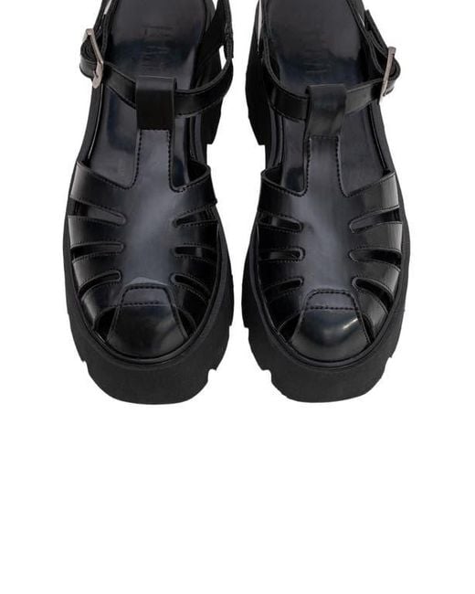 Prologue Shoes Black Verua Platform Sandal