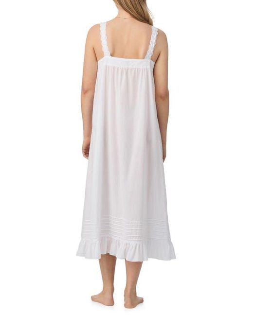 Eileen West White Sleeveless Ballet Nightgown