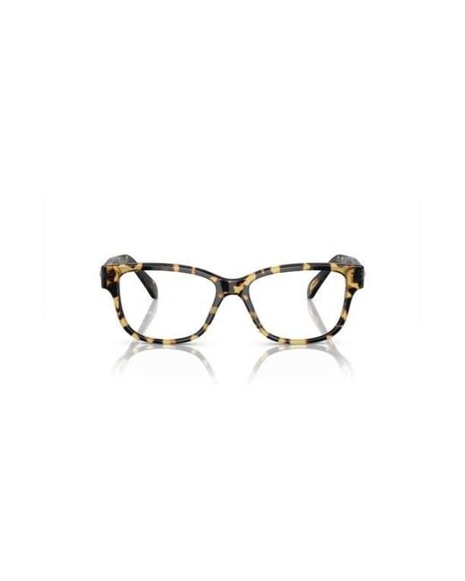 Swarovski Brown 54Mm Rectangle Optical Glasses