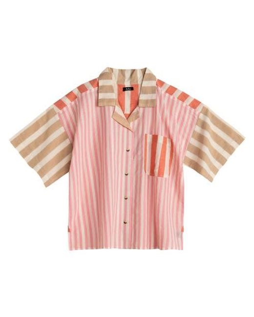 Echo Pink Cassis Camp Shirt
