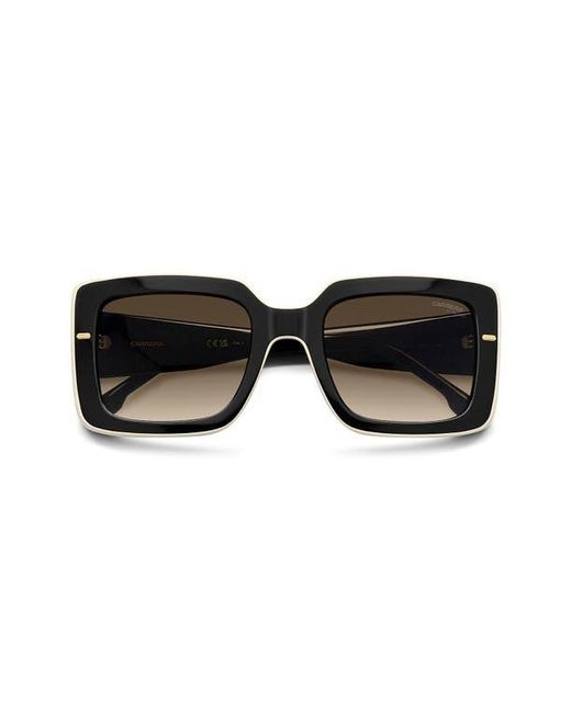 Carrera Black 53Mm Rectangular Sunglasses
