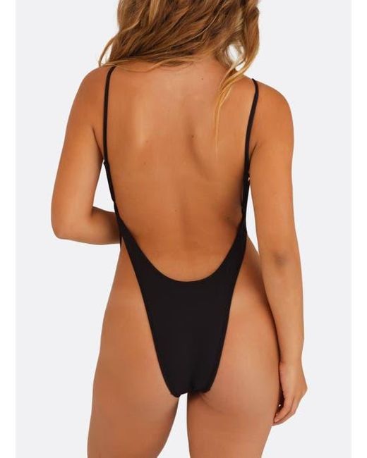 Minimale Animale Black Dynamo One Piece Swimsuit