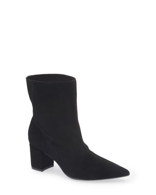 Chocolat Blu Black Lynette Block Heel Bootie