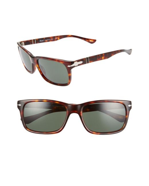 Persol Multicolor 58Mm Rectangle Sunglasses