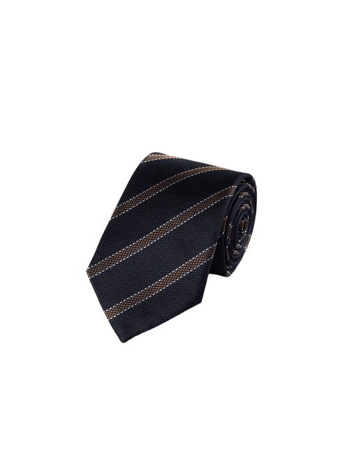 Charles Tyrwhitt Black Silk Stripe Tie for men
