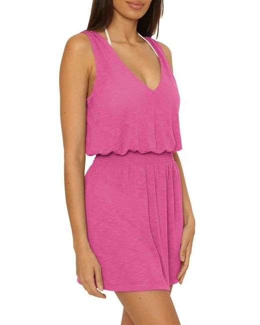 Becca Pink Breezy Basics Cover-Up Mini Sundress