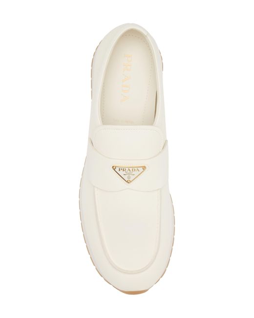 Prada White Estoril Loafer Sneaker for men