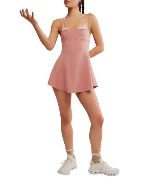 Free People Red Baseline Tennis Dress