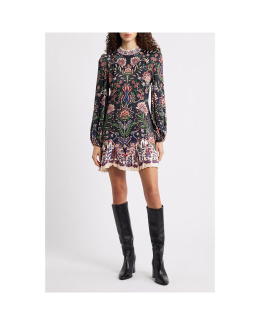 FARM Rio Marvelous Garden Minidress in Black | Lyst