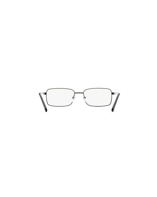 Sferoflex Black 55Mm Rectangle Optical Glasses for men