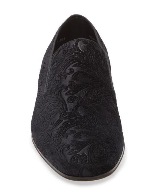 Mezlan Black Travolta Velvet Loafer for men