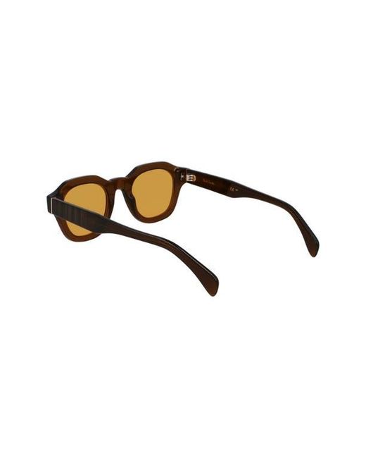 Paul Smith Brown Lyford 48Mm Small Modified Rectangular Sunglasses