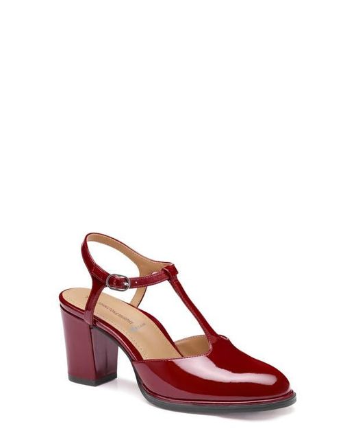 Johnston & Murphy Red Amy T-Strap Pump