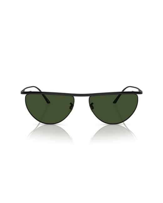 Oliver Peoples Green X Khaite 1984c 56mm Irregular Sunglasses