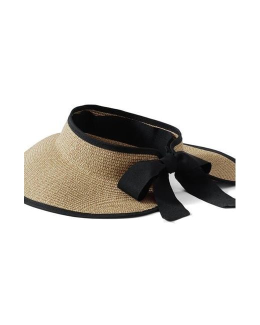 Lands' End Black Facesaver Packable Visor