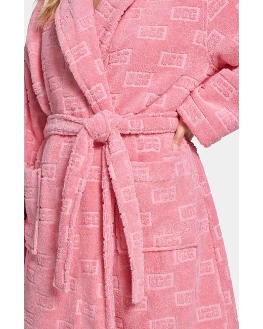 Ugg Pink ugg(r) Lenore Terry Cloth Robe