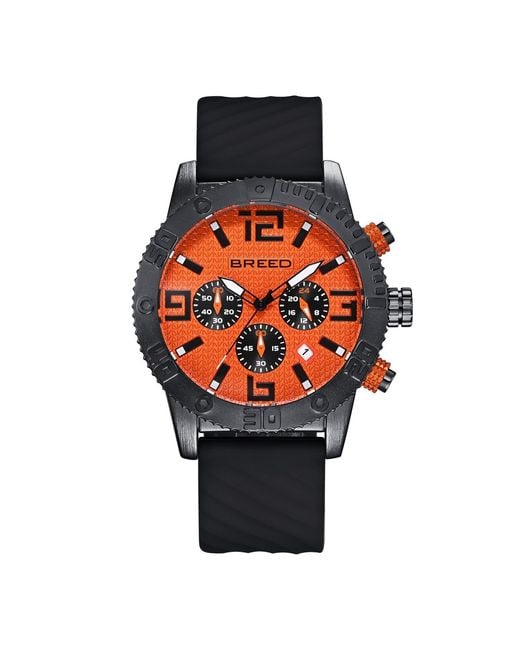 Breed Multicolor Double Agent Chronograph Watch With Date for men