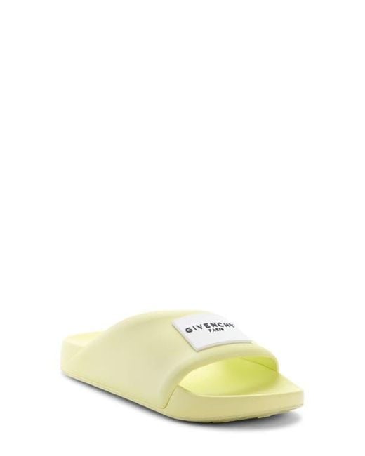 Givenchy Yellow Label Slide Sandal