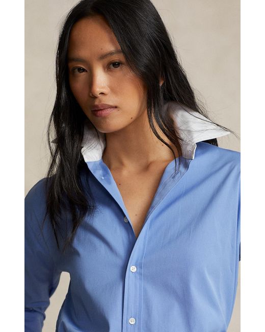 Polo Ralph Lauren Blue Cotton Button-up Shirt