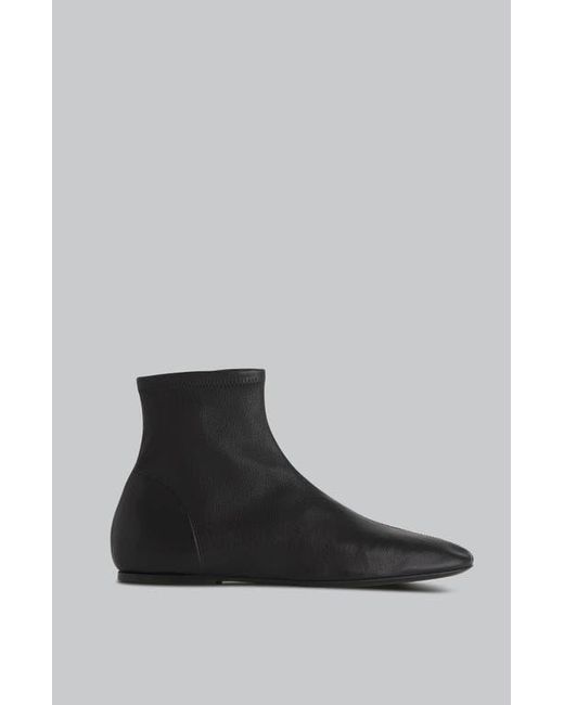 Co. Black Round Toe Sock Bootie