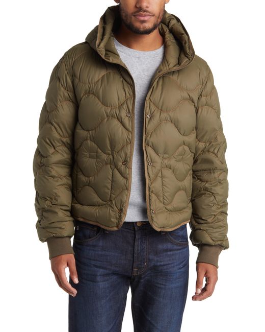 Parajumpers Gobi Hooded Down Bomber Jacket in Green for Men | Lyst