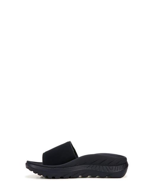Vionic Black Rejuvenate Slide Sandal
