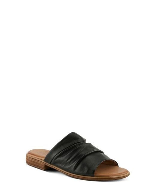 Spring Step Black Jaleel Slide Sandal