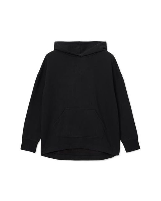 AllSaints Black Craneo Etienne Snakeprint Detail Cotton Blend Hoodie