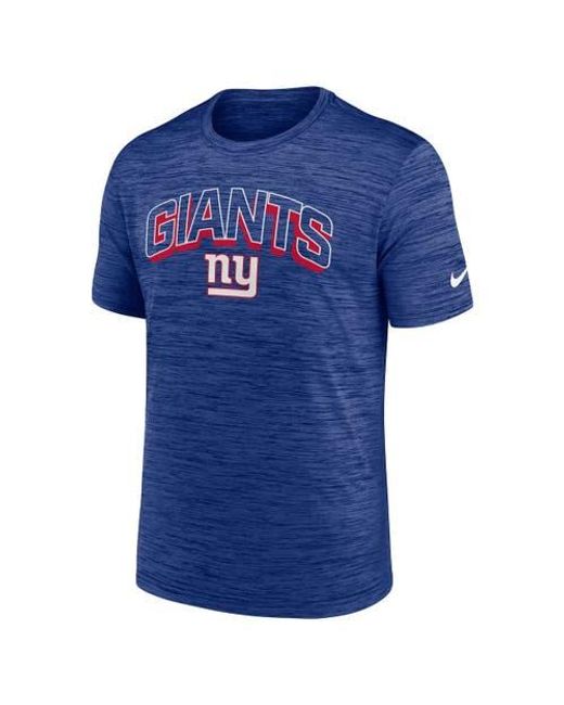 Nike Blue New York Giants Velocity Performance T-Shirt for men
