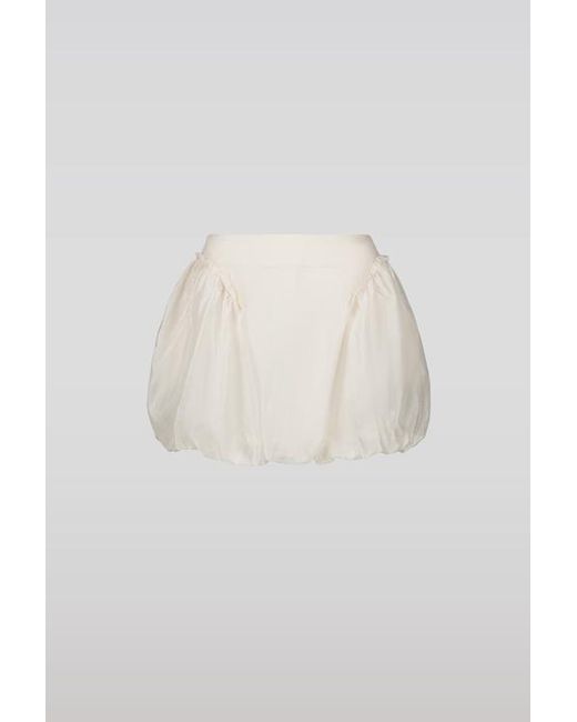 Saemdi Natural Bubble Mini Skirt