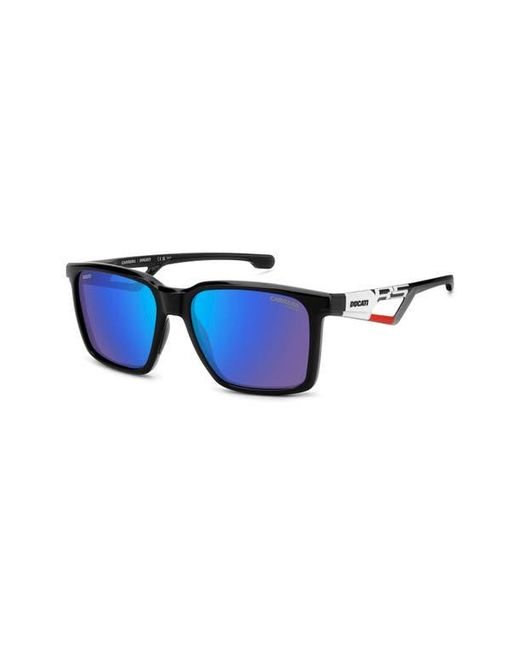 Carrera Blue X Ducati 56Mm Rectangular Sunglasses for men