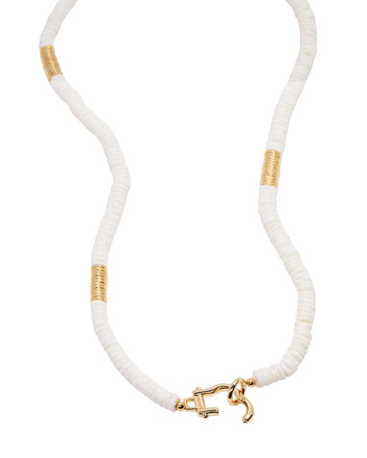 Brook and York White Capri Beaded Shell Necklace