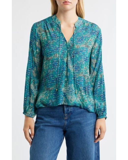 Apny Blue Printed Top