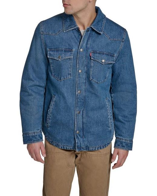 Levi's Blue Western Shirt Jacket for men