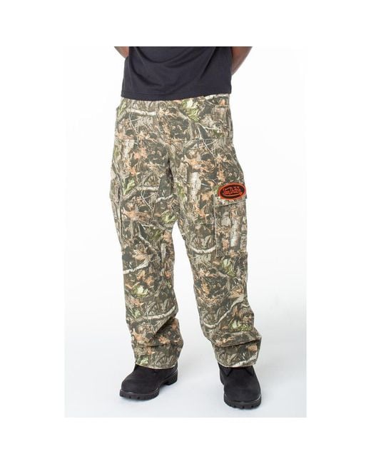 Von Dutch Multicolor Baggy Straight Double Cargo Hunter Pant for men