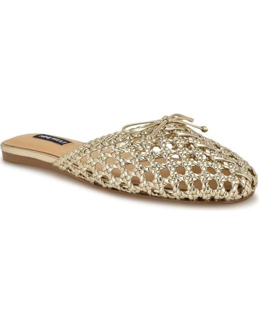 Nine West Lolah Mule in Metallic | Lyst