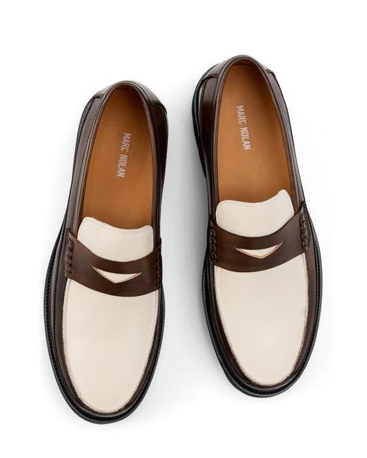 MARC NOLAN White Adler Lug Sole Loafer for men