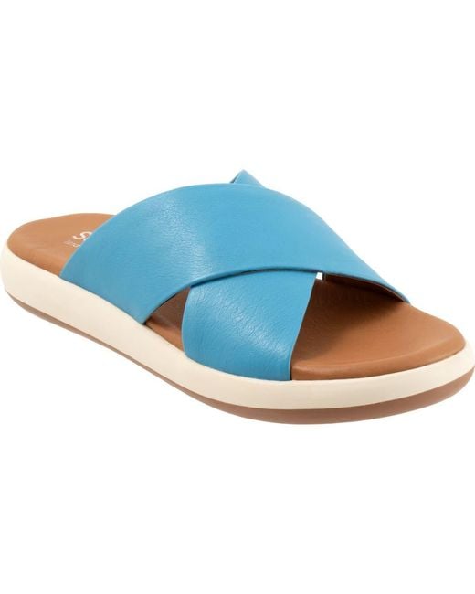 Softwalk® Blue Jesi Slide Sandal