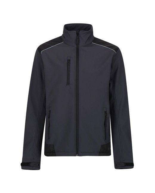 Regatta Blue Sandstom Workwear Softshell Jacket for men