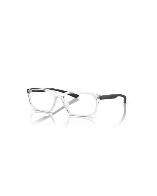 ARMANI EXCHANGE Metallic 56Mm Rectangle Optical Glasses for men