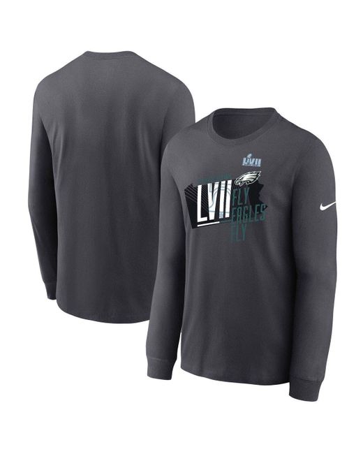 Nike Black Philadelphia Eagles Super Bowl Lvii Local Phrase Long Sleeve T-shirt At Nordstrom for men