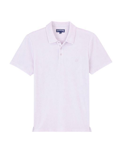 Vilebrequin White Solid Terry Polo for men