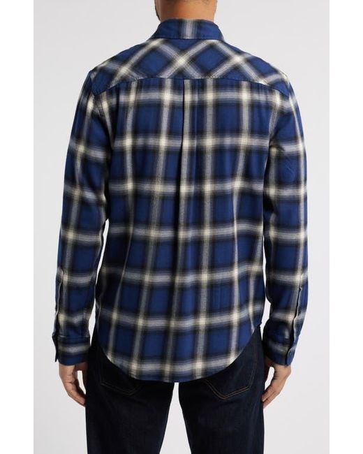 AG Jeans Blue Aiden Plaid Button-Up Shirt for men