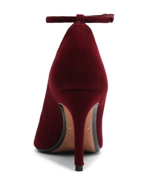 SCHUTZ SHOES Red Mia Ankle Strap Pointed Toe Pump