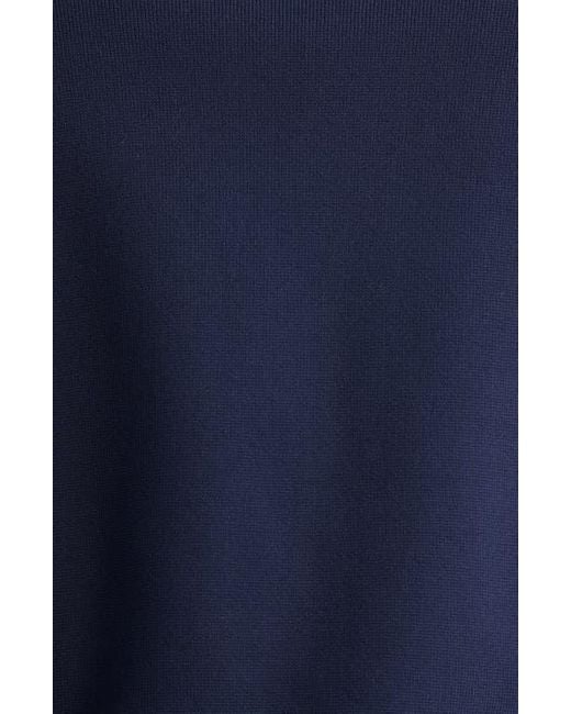 St. John Blue Harper One-Button Knit Jacket