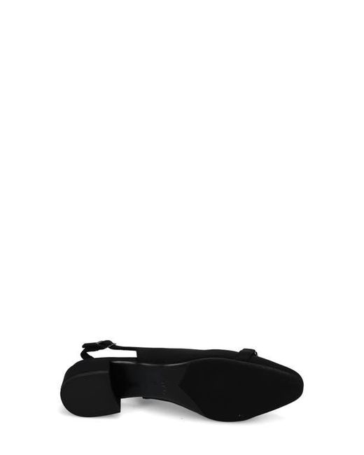 Vaneli Black Jeweled Slingback Block Heel Pumps