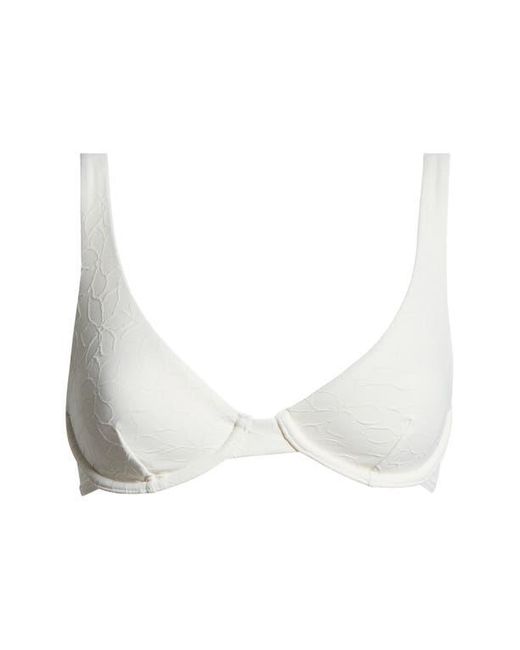 Billabong White Wander Over Ruby Underwire Bikini Top