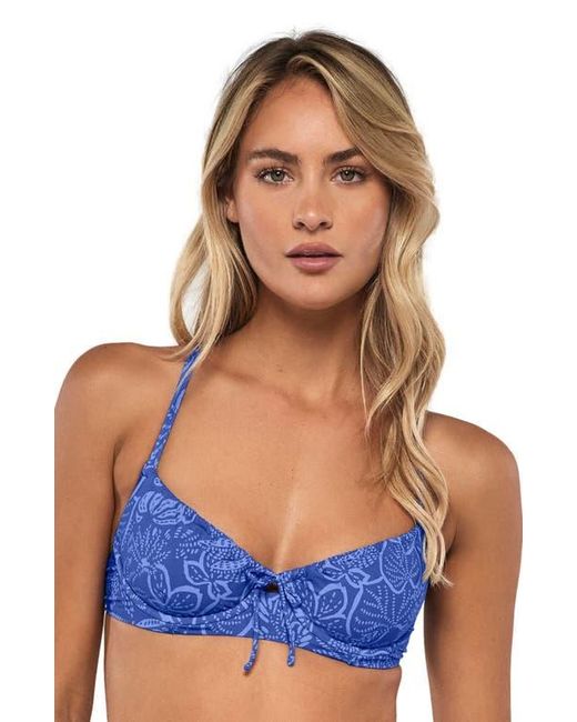 Swim Systems Blue Avila Underwire Bikini Swimsuit Top