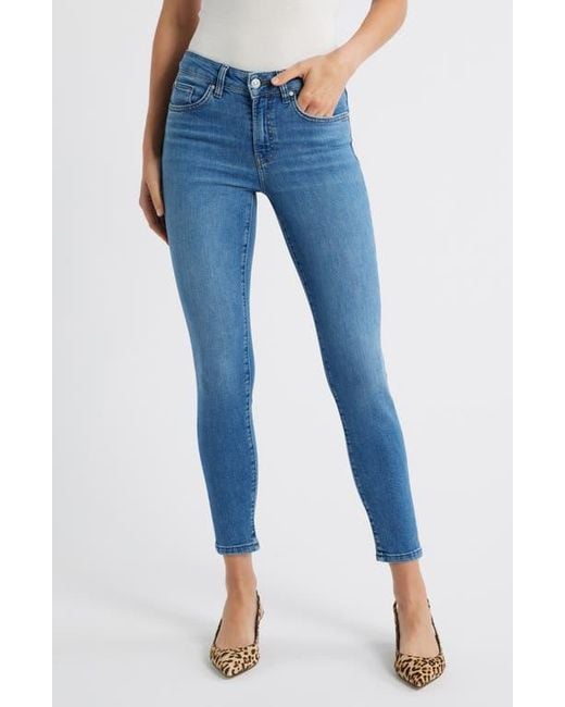 Mavi Women's Blue Tess High Waist Ankle Skinny Jeans )Tess High