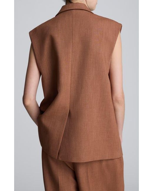 Kenneth Cole Brown Oversize Vest